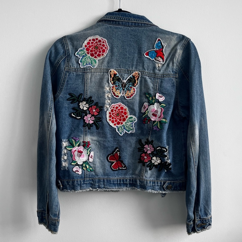 Saks Fifth Avenue Jean patched jacket